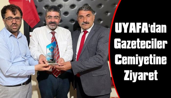 Kars Gazeteciler Cemiyeti Başkanı Ercüment Daşdelen'e UYAFA'dan Ziyaret