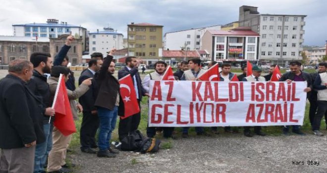 Kars İHH Kudüs İçin Tepki Gösterdi