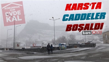 Kars'ın Caddelerinde Koronavirüs Sessizliği