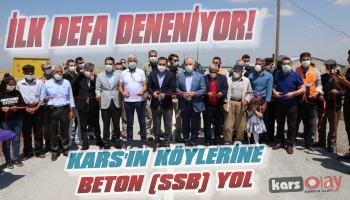 Kars'ın Köylerine Beton Asfalt