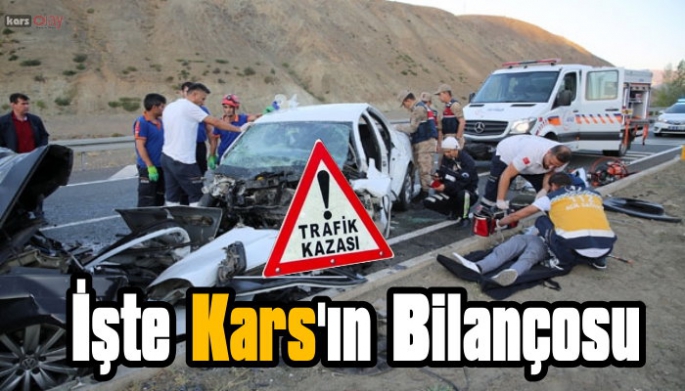 Kars'ın trafik kazaları Bılançosu açıklandı