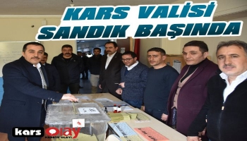 Kars'ın Valisi Sandık Başında