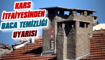 Kars İtfaiyesinden Baca Temizliği Uyarısı