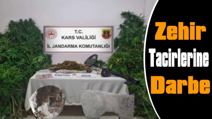 Kars Jandarmasından  Zehir Tacirlerine Darbe