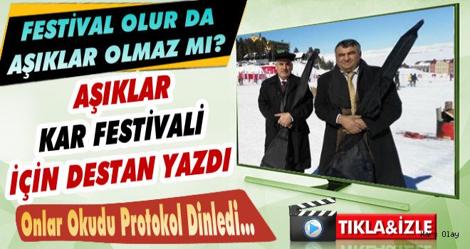 Kars Kış Oyunları Festivali İçin Aşıklardan Gönül Resitali