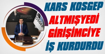 Kars KOSGEB 67 Girişimciye İş Kurdurdu