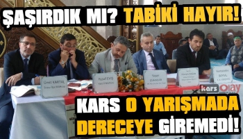 Kars Kur'an-ı Kerim’i Güzel Okuma Yarışmasında Dereceye Giremedi