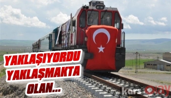 Kars Lojistik Merkezine İlk Tren Geldi