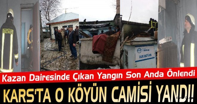 Kars Merkez Maksutçuk Köyünün Camisi Yandı!