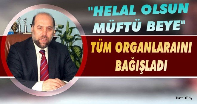 Kars Müftüsünden Örnek Davranış