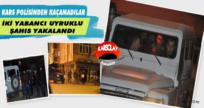 Kars Polisi 2 Şüpheli Şahsı Yakaldı