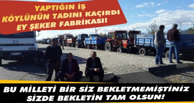 Kars Şeker Fabrikası Köylüyü Üzdü