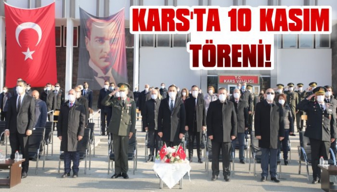 Kars'ta 10 Kasım Töreni