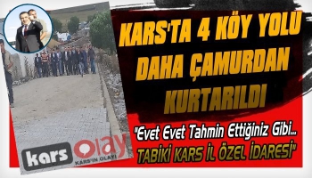 Kars'ta 4 Köy Daha Çamurdan Kurtarıldı!