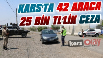 Kars’ta 42 Araca 25.552 TLlik Ceza!