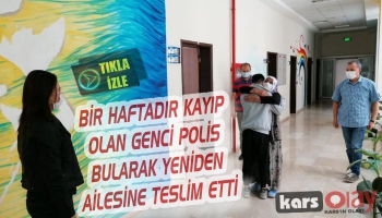 Kars'ta Bir Haftadır Kaybolan Genci Polis Ekipleri Buldu