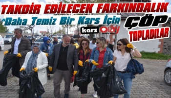 Kars'ta Çöp Toplama Kampanyası