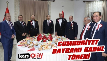 Kars’ta Cumhuriyet Bayramı Kabul Töreni
