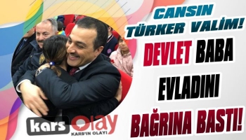 Kars'ta Devlet Evladını Bağrına Bastı