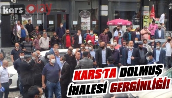 Kars'ta Dolmuş İhalesi Gerginliği!