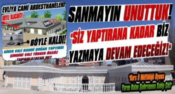 Kars'ta Evliya Cami Abdesthanesinin Şadırvanı Hala Yapılmadı