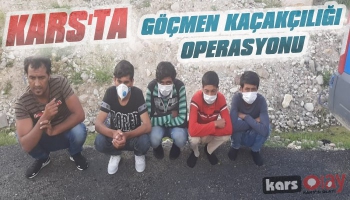 Kars'ta Göçmen Kaçakçılığı Operasyonu