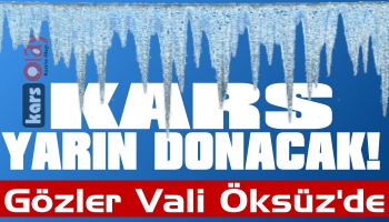 Kars'ta Gözler Vali Öksüz'de