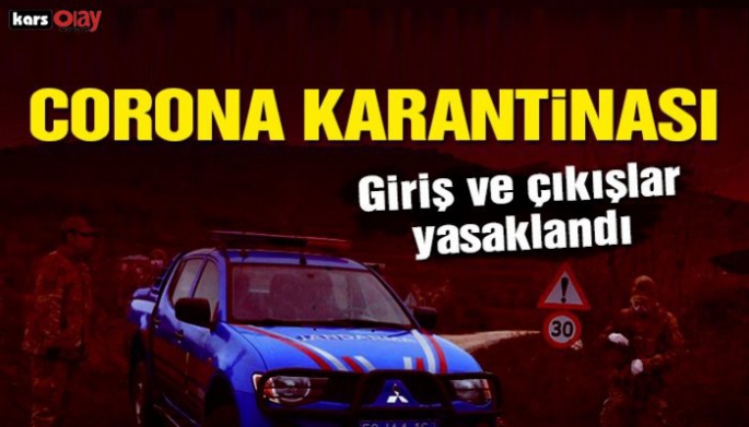 Kars'ta o köyler karantinaya alındı!