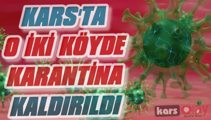 Kars'ta İki Köyün Karantinası Kaldırıldı