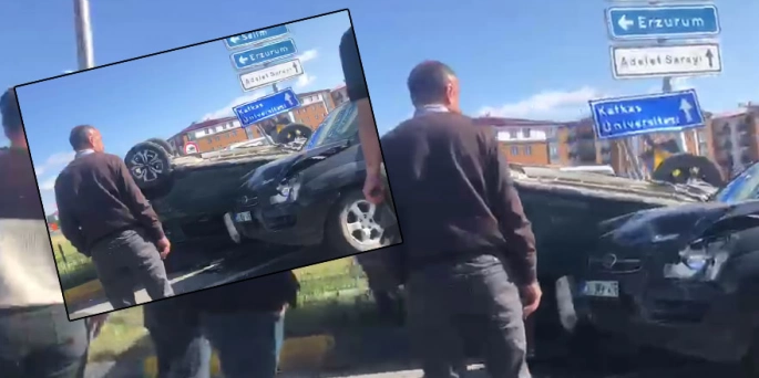 Kars’ta iki otomobil çarpıştı: 2 yaralı