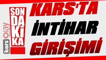 Kars'ta İntihar Girişimi