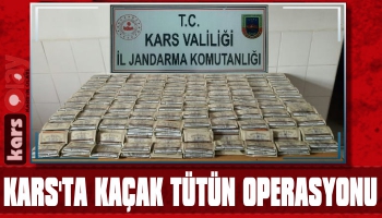 Kars'ta Jandarma'dan Kaçak Tütün Operasyonu