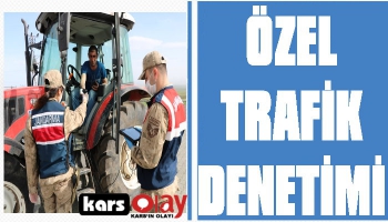 Kars'ta Jandarma'dan Özel Trafik Denetimi