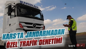 Kars'ta Jandarma'dan Özel Trafik Denetimi