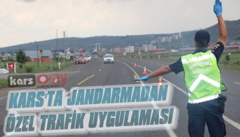 Kars'ta Jandarma'dan 'Türkiye Özel Trafik Uygulaması'