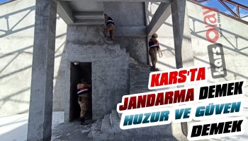 Kars'ta Jandarmadan Huzur ve Güven Uygulaması