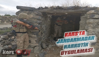 Kars'ta Jandarmadan Narkotik Uygulaması