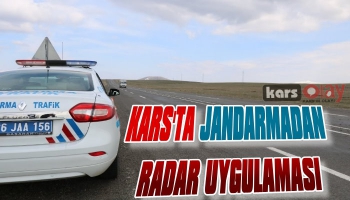 Kars'ta Jandarmadan Radar Uygulaması