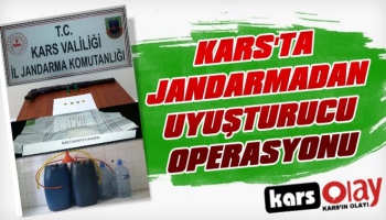 Kars'ta Jandarmadan Uyuşturucu Operasyonu