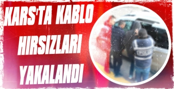 Kars'ta Kablo Hırsızları Yakalandı