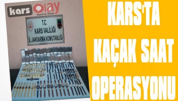 Kars'ta Kaçak Saat Operasyonu