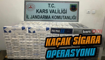 Kars’ta Kaçak Sigara Operasyonu