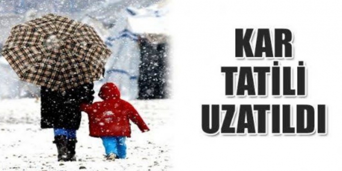 Kars'ta Kar Tatili Uzatıldı