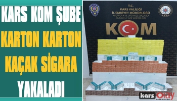 Kars'ta Karton Karton Kaçak Sigara Yakalandı