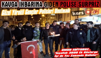 Kars'ta Kavga İhbarına Giden Polise Sürpriz