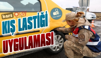 Kars’ta Kış Lastiği Uygulaması