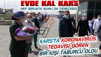 Kars'ta Koronavirüs Tedavisi Gören Bir Kişi Taburcu Oldu