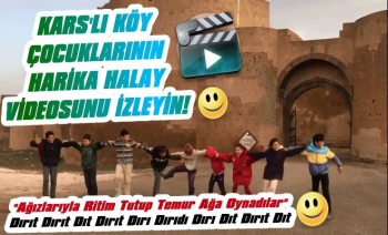 Kars’ta Köy Çocuklarının Muhteşem Halayı