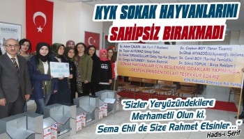 Kars'ta KYK Sokak Hayvanlarını Sahipsiz Bırakmadı