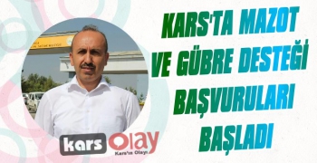 Kars'ta Mazot Gübre Desteği Başvuruları Başladı.